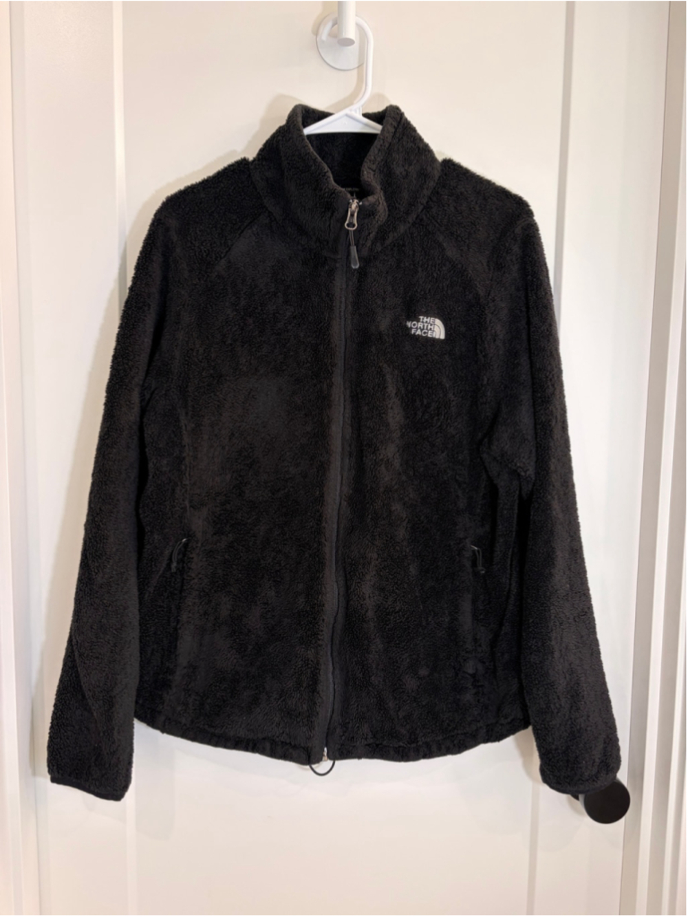 Women's The North Face Osito High Pile Fleece Full Zip Jacket Black XL